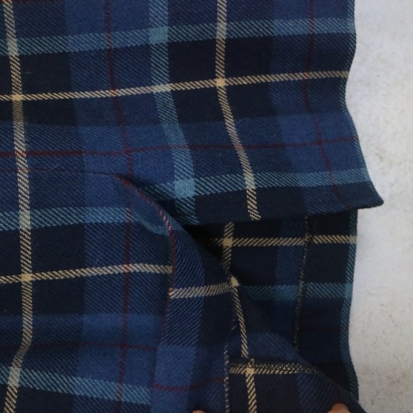 Blue Toned Plaid Skirt - Picture 8 of 8